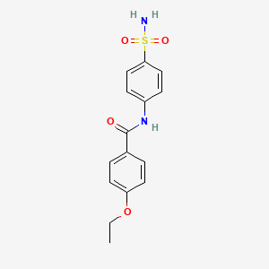 molecular formula C15H16N2O4S B5576355 4-ethoxy-N-(4-sulfamoylphenyl)benzamide 