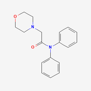 molecular formula C18H20N2O2 B5576370 4-Morpholineacetamide, N,N-diphenyl- CAS No. 52850-10-9