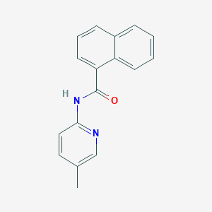 molecular formula C17H14N2O B5576396 N-(5-methylpyridin-2-yl)naphthalene-1-carboxamide 