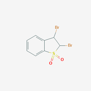 molecular formula C8H6Br2O2S B055764 2,3-Dibromo-2,3-dihydro-1-benzothiophene 1,1-dioxide CAS No. 123297-21-2