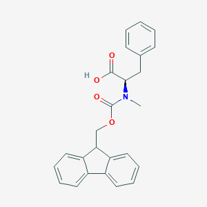 molecular formula C25H23NO4 B557642 (R)-2-((((9H-Fluoren-9-yl)methoxy)carbonyl)(methyl)amino)-3-phenylpropanoic acid CAS No. 138775-05-0