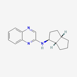 molecular formula C16H19N3 B5576647 N-[(1S*,3aS*,6aS*)-octahydropentalen-1-yl]quinoxalin-2-amine 
