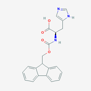 molecular formula C21H19N3O4 B557672 Nα-Fmoc-D-组氨酸 CAS No. 157355-79-8