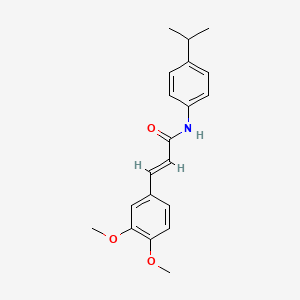 molecular formula C20H23NO3 B5576814 3-(3,4-dimethoxyphenyl)-N-(4-isopropylphenyl)acrylamide 