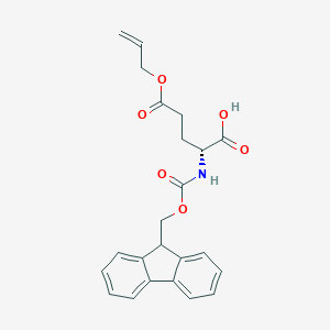 molecular formula C23H23NO6 B557685 Fmoc-d-glu(oall)-oh CAS No. 204251-33-2