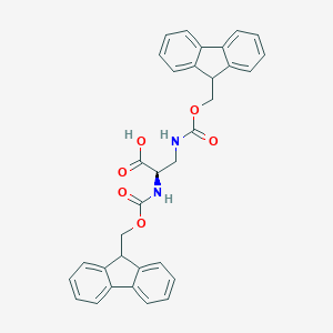 molecular formula C33H28N2O6 B557695 (R)-2,3-Bis((((9H-fluoren-9-yl)methoxy)carbonyl)amino)propanoic acid CAS No. 1217631-22-5