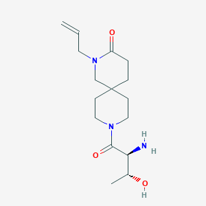 molecular formula C16H27N3O3 B5577028 2-allyl-9-L-threonyl-2,9-diazaspiro[5.5]undecan-3-one hydrochloride 
