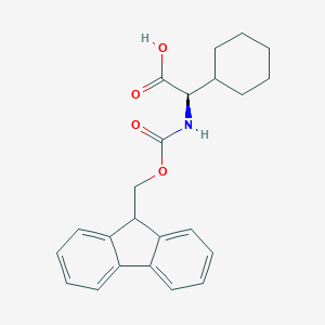 molecular formula C23H25NO4 B557714 (R)-2-((((9H-芴-9-基)甲氧羰基)氨基)-2-环己基乙酸 CAS No. 198543-96-3