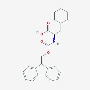 molecular formula C24H27NO4 B557715 (R)-2-((((9H-Fluoren-9-yl)methoxy)carbonyl)amino)-3-cyclohexylpropanoic acid CAS No. 144701-25-7