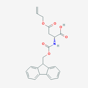 molecular formula C22H21NO6 B557736 Fmoc-d-asp(oall)-oh CAS No. 177609-12-0