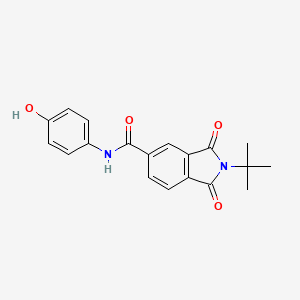 molecular formula C19H18N2O4 B5577381 2-tert-butyl-N-(4-hydroxyphenyl)-1,3-dioxo-2,3-dihydro-1H-isoindole-5-carboxamide 