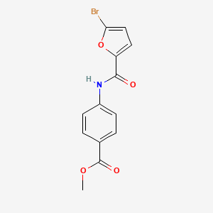 molecular formula C13H10BrNO4 B5577560 METHYL 4-(5-BROMOFURAN-2-AMIDO)BENZOATE 