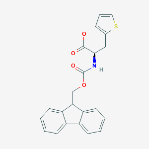 molecular formula C22H18NO4S- B557762 (R)-2-((((9H-Fluoren-9-yl)methoxy)carbonyl)amino)-3-(thiophen-2-yl)propanoic acid CAS No. 201532-42-5