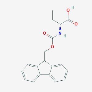 molecular formula C19H19NO4 B557763 (R)-2-((((9H-Fluoren-9-yl)methoxy)carbonyl)amino)butanoic acid CAS No. 170642-27-0