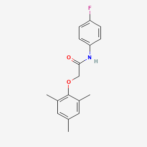 molecular formula C17H18FNO2 B5577766 N-(4-fluorophenyl)-2-(2,4,6-trimethylphenoxy)acetamide 