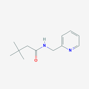 molecular formula C12H18N2O B5577780 3,3-dimethyl-N-(pyridin-2-ylmethyl)butanamide 
