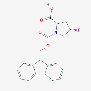 molecular formula C20H18FNO4 B557780 (2S,4S)-1-(((9H-Fluoren-9-yl)methoxy)carbonyl)-4-fluoropyrrolidine-2-carboxylic acid CAS No. 203866-19-7