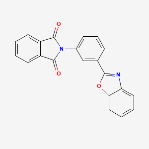 molecular formula C21H12N2O3 B5577803 2-(3-Benzooxazol-2-yl-phenyl)-isoindole-1,3-dione 