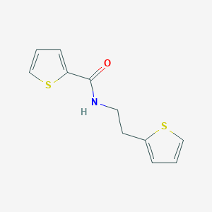 molecular formula C11H11NOS2 B5577834 N-[2-(thiophen-2-yl)ethyl]thiophene-2-carboxamide 