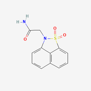 molecular formula C12H10N2O3S B5578216 Acetamide, 2-(1,1-dioxo-1H-1lambda(6)-naphtho[1,8-cd]isothiazol-2-yl)- 