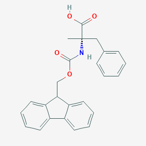 B557830 (S)-2-((((9H-Fluoren-9-yl)methoxy)carbonyl)amino)-2-methyl-3-phenylpropanoic acid CAS No. 135944-05-7