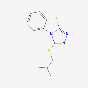 molecular formula C12H13N3S2 B5578555 3-Isobutylsulfanyl-benzo[4,5]thiazolo[2,3-c][1,2,4]triazole 