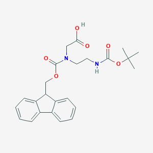 molecular formula C24H28N2O6 B557858 Fmoc-N-(2-Boc-aminoethyl)-Gly-OH CAS No. 141743-15-9