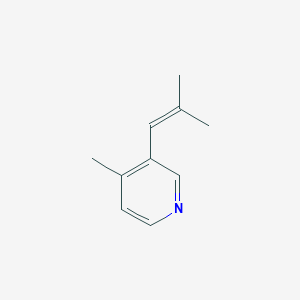 Pyridine, 4-methyl-3-(2-methyl-1-propenyl)-(9CI)