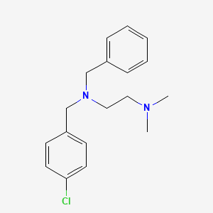 molecular formula C18H23ClN2 B5578600 N-benzyl-N-(4-chlorobenzyl)-N',N'-dimethylethane-1,2-diamine 