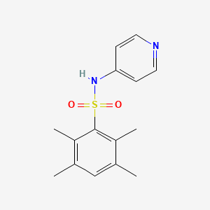 molecular formula C15H18N2O2S B5578655 4-Pyridyl[(2,3,5,6-tetramethylphenyl)sulfonyl]amine 