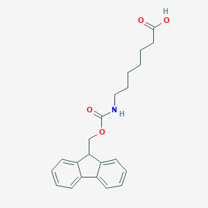 molecular formula C22H25NO4 B557867 7-((((9H-Fluoren-9-yl)methoxy)carbonyl)amino)heptanoic acid CAS No. 127582-76-7