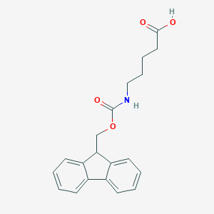 molecular formula C20H21NO4 B557868 5-((((9H-芴-9-基)甲氧羰基)氨基)戊酸 CAS No. 123622-48-0