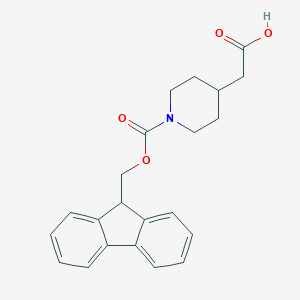 molecular formula C22H23NO4 B557874 1-Fmoc-4-piperidineacetic acid CAS No. 180181-05-9