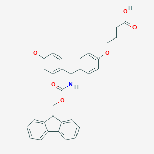 molecular formula C33H31NO6 B557882 Fmoc-4-methoxy-4-(gamma-carboxypropyloxy)-benzhydrylamine CAS No. 124504-64-9