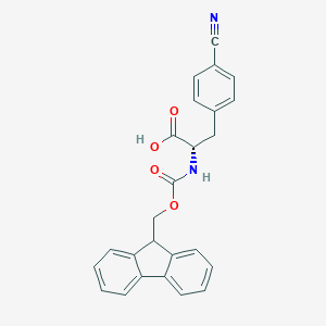 molecular formula C25H20N2O4 B557887 Fmoc-L-4-氰基苯丙氨酸 CAS No. 173963-93-4