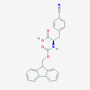 molecular formula C25H20N2O4 B557888 Fmoc-4-cyano-D-phenylalanine CAS No. 205526-34-7