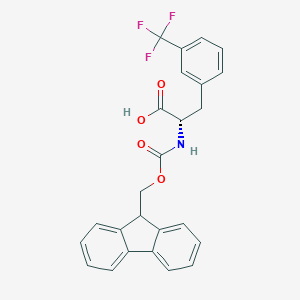 molecular formula C25H20F3NO4 B557899 Fmoc-L-3-三氟甲基苯丙氨酸 CAS No. 205526-27-8