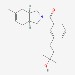 molecular formula C21H29NO2 B5578996 [(3aR,7aS)-5-methyl-1,3,3a,4,7,7a-hexahydroisoindol-2-yl]-[3-(3-hydroxy-3-methylbutyl)phenyl]methanone 