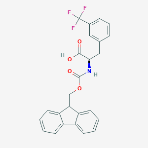molecular formula C25H20F3NO4 B557900 Fmoc-D-3-Trifluoromethylphenylalanine CAS No. 205526-28-9