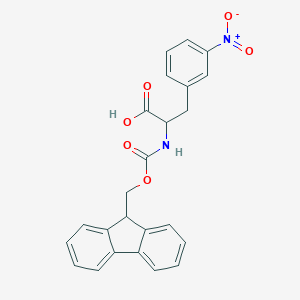 molecular formula C24H20N2O6 B557901 Fmoc-L-3-Nitrophenylalanine CAS No. 206060-42-6