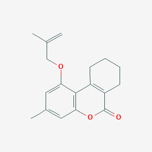 molecular formula C18H20O3 B5579030 3-methyl-1-[(2-methylallyl)oxy]-7,8,9,10-tetrahydro-6H-benzo[c]chromen-6-one 