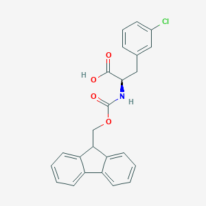 molecular formula C24H20ClNO4 B557914 Fmoc-3-chloro-D-phenylalanine CAS No. 205526-23-4