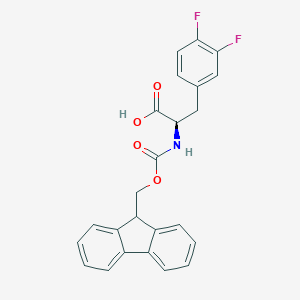 molecular formula C24H19F2NO4 B557930 Fmoc-3,4-difluoro-D-phenylalanine CAS No. 198545-59-4