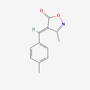 molecular formula C12H11NO2 B5579390 (4E)-3-methyl-4-(4-methylbenzylidene)-1,2-oxazol-5(4H)-one 