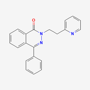 molecular formula C21H17N3O B5579429 4-PHENYL-2-[2-(PYRIDIN-2-YL)ETHYL]-1,2-DIHYDROPHTHALAZIN-1-ONE 