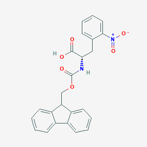 molecular formula C24H20N2O6 B557944 (S)-2-((((9H-Fluoren-9-yl)methoxy)carbonyl)amino)-3-(2-nitrophenyl)propanoic acid CAS No. 210282-30-7