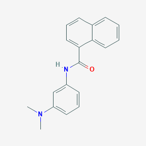 molecular formula C19H18N2O B5579538 N-[3-(dimethylamino)phenyl]naphthalene-1-carboxamide 
