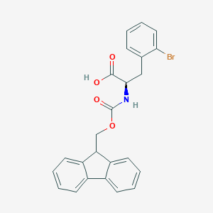 molecular formula C24H20BrNO4 B557959 Fmoc-2-bromo-D-phenylalanine CAS No. 220497-79-0