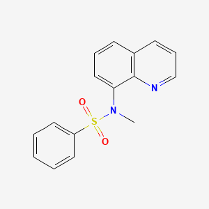 molecular formula C16H14N2O2S B5579593 Methyl(phenylsulfonyl)-8-quinolylamine 
