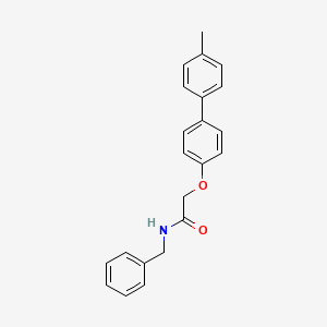 molecular formula C22H21NO2 B5579748 n-Benzyl-2-[(4'-methylbiphenyl-4-yl)oxy]acetamide CAS No. 6134-68-5